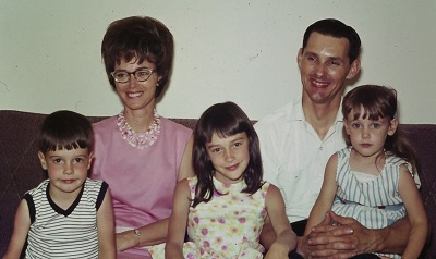 Bertie Ramsey, Ray Ramsey and children 1968